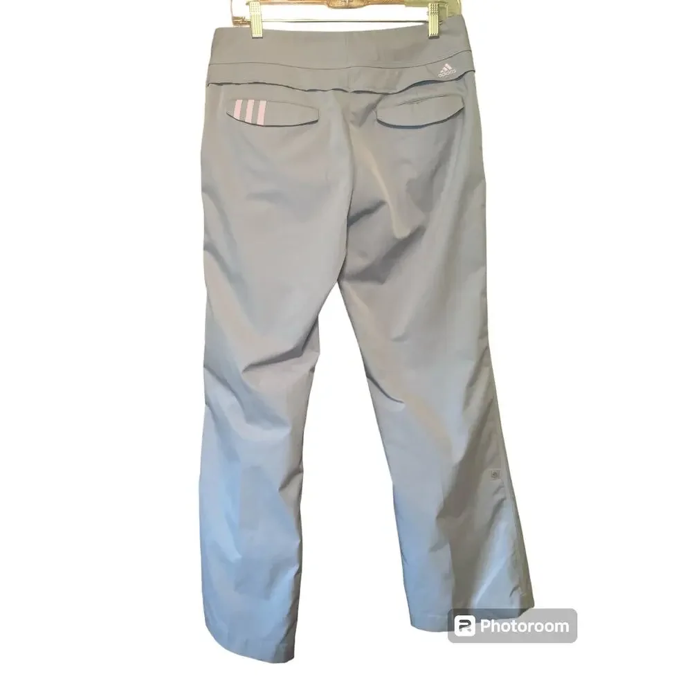 Adidas Roll Tab Convertible Hiking Pants Gray Pink - 8